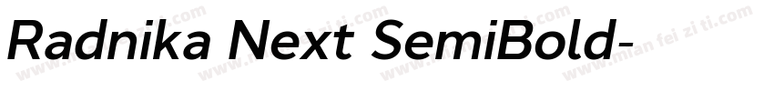 Radnika Next SemiBold字体转换